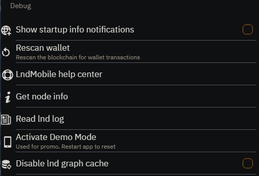 Blixt Debug Options